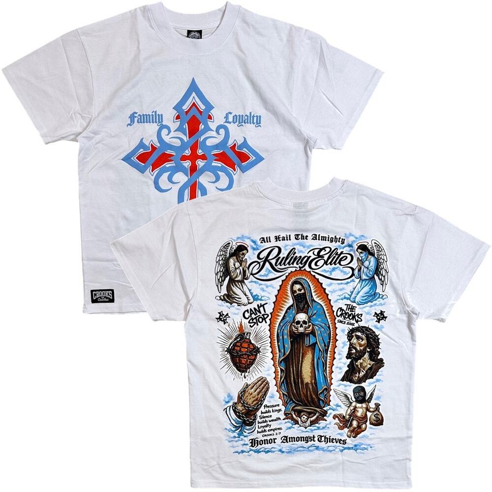Crooks & Castles Men's T-Shirt Heavyweight Relaxed Fit Almighty Tee